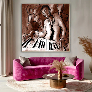Quadro Stampa su Tela Note in Fumo - CupidoDesign