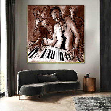 Quadro Stampa su Tela Note in Fumo - CupidoDesign