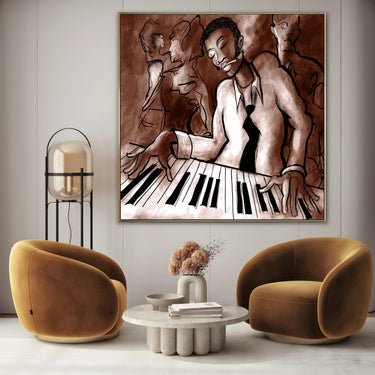 Quadro Stampa su Tela Note in Fumo - CupidoDesign