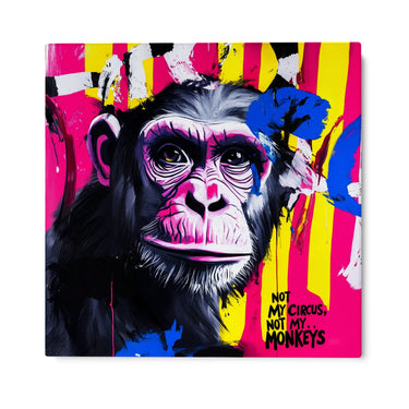 Quadro Stampa su Tela Not my circus, not my monkeys - CupidoDesign