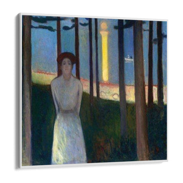 Quadro Stampa su Tela Notte d'estate, Edvard Munch - CupidoDesign