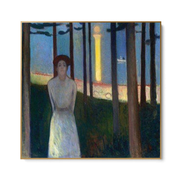Quadro Stampa su Tela Notte d'estate, Edvard Munch - CupidoDesign