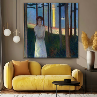 Quadro Stampa su Tela Notte d'estate, Edvard Munch - CupidoDesign