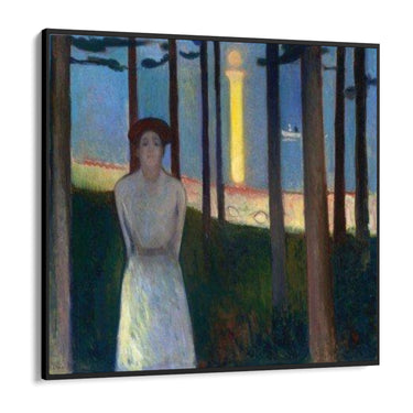 Quadro Stampa su Tela Notte d'estate, Edvard Munch - CupidoDesign