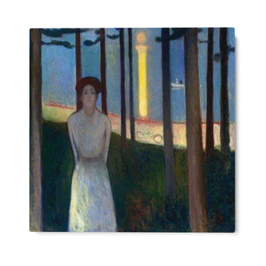 Quadro Stampa su Tela Notte d'estate, Edvard Munch - CupidoDesign