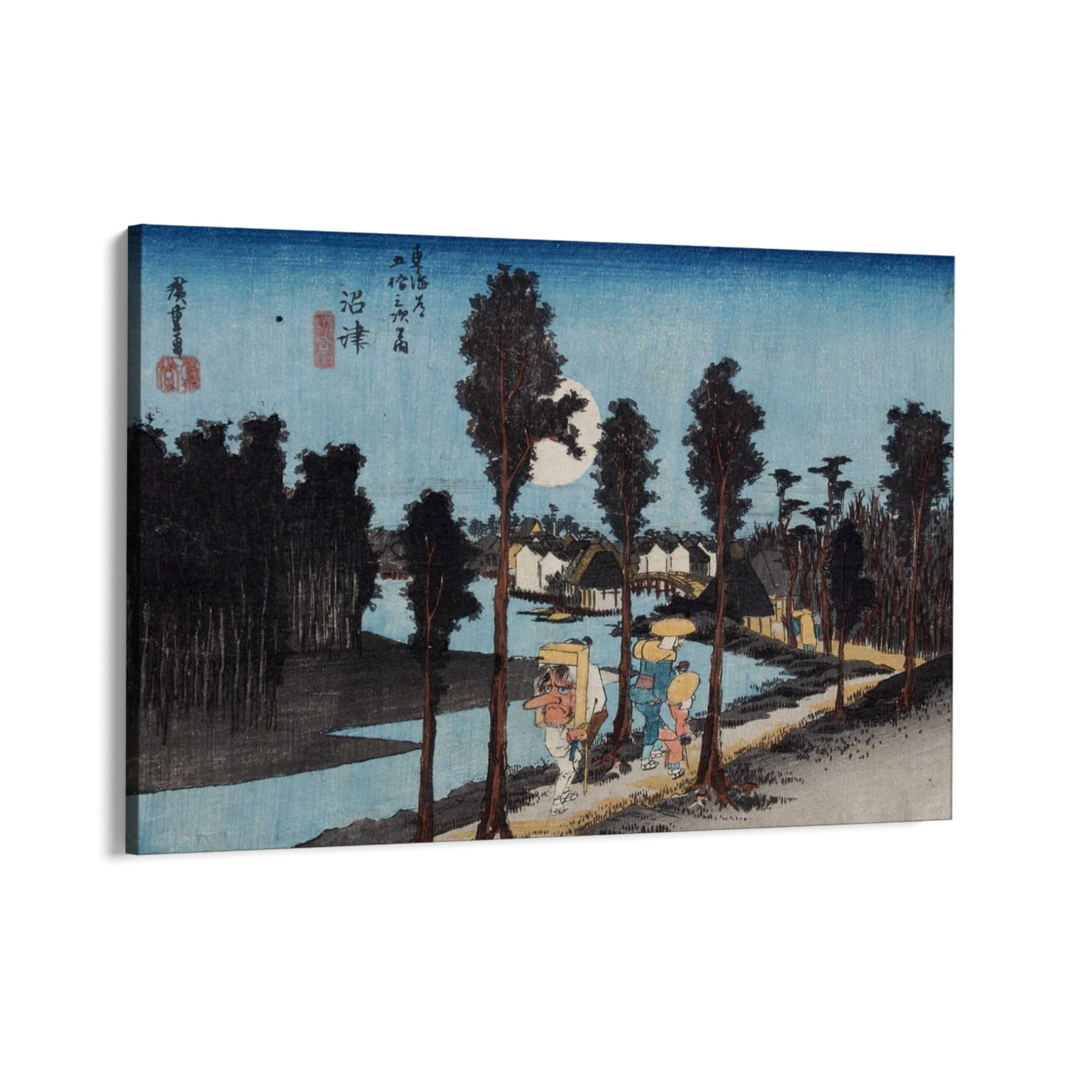 Quadro Stampa su Tela Numazu, Le cinquantatré stazioni del Tōkaidō, Utagawa Hiroshige - CupidoDesign