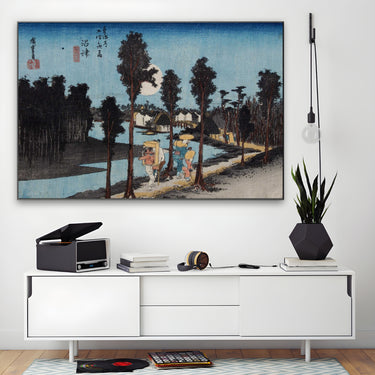 Quadro Stampa su Tela Numazu, Le cinquantatré stazioni del Tōkaidō, Utagawa Hiroshige - CupidoDesign