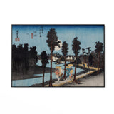 Quadro Stampa su Tela Numazu, Le cinquantatré stazioni del Tōkaidō, Utagawa Hiroshige - CupidoDesign