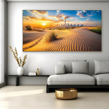 Quadro Stampa su Tela Oasi di Luce, Dubai - CupidoDesign