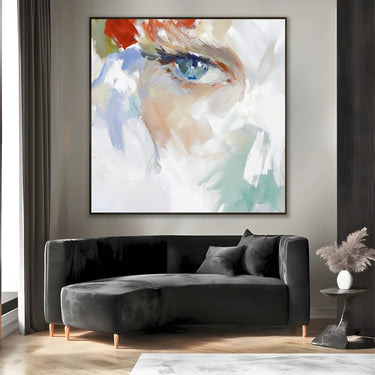 Quadro Stampa su Tela Occhio Rosso - CupidoDesign