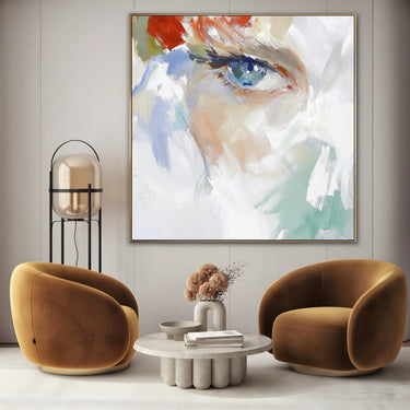 Quadro Stampa su Tela Occhio Rosso - CupidoDesign