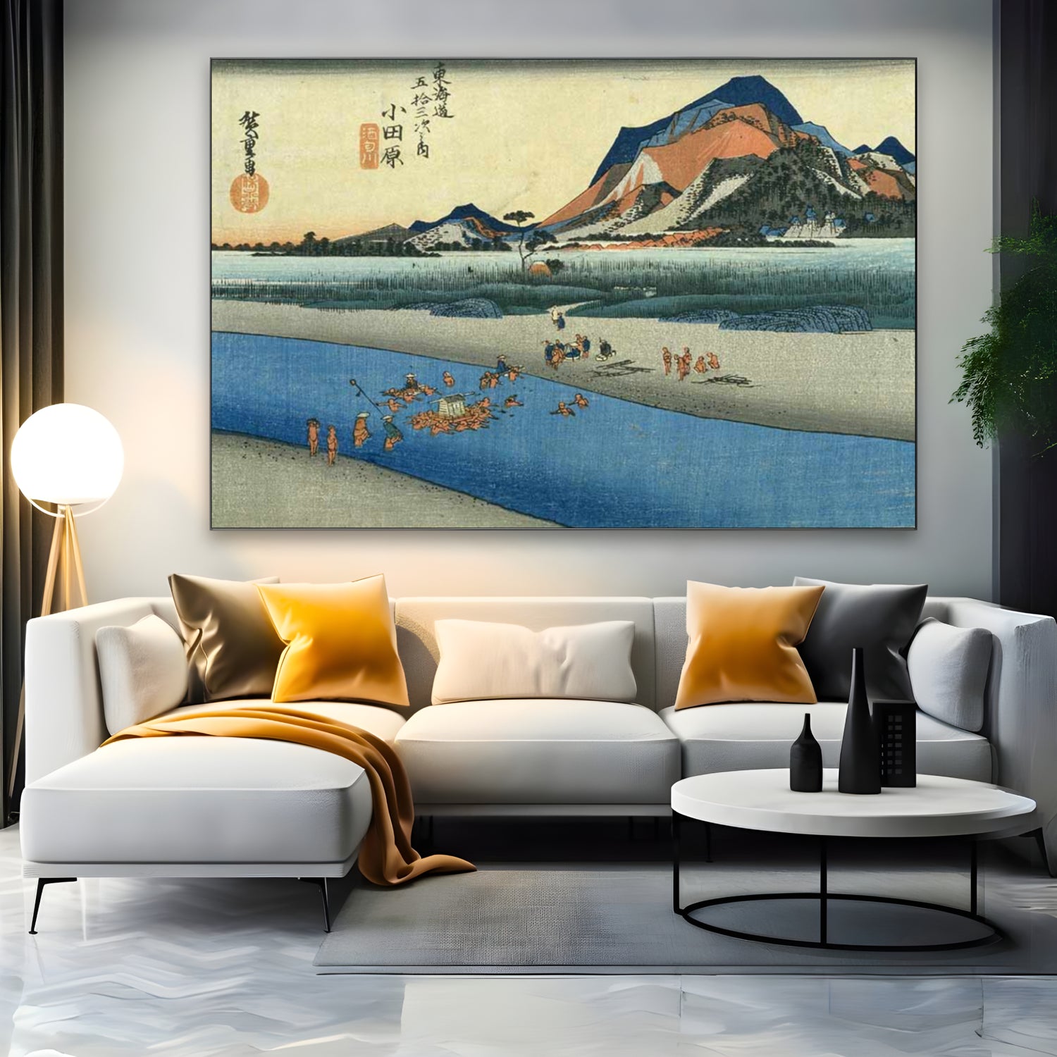 Quadro Stampa su Tela Odawara, Utagawa Hiroshige - CupidoDesign