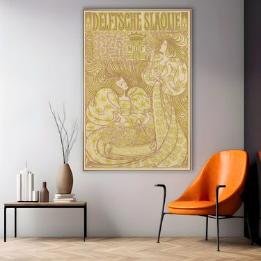 Quadro Stampa su Tela Olio di insalata di Delft, Jan Toorop - CupidoDesign