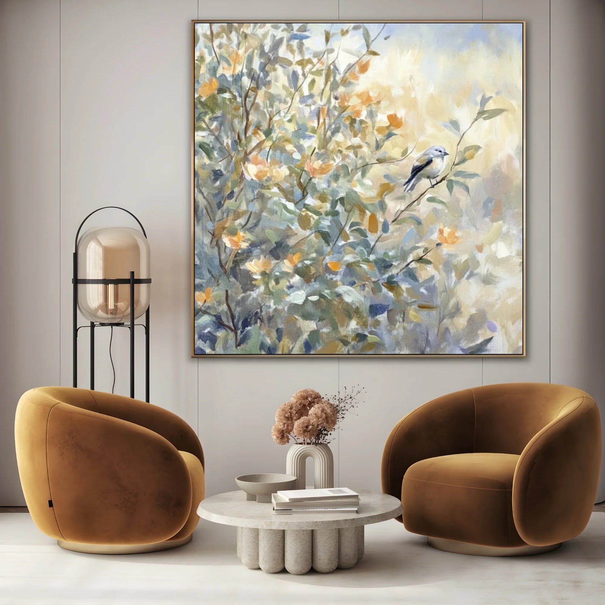 Quadro Stampa su Tela Oliveto al Vento - CupidoDesign