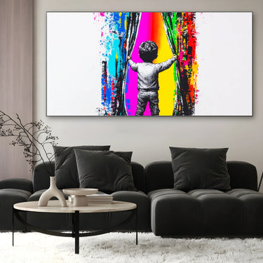 Quadro Stampa su Tela Oltre il Sipario - CupidoDesign