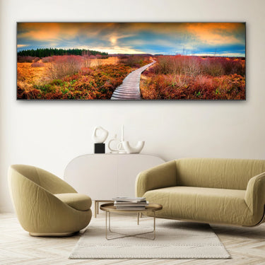 Quadro Stampa su Tela Oltre il Tramonto - CupidoDesign