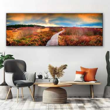 Quadro Stampa su Tela Oltre il Tramonto - CupidoDesign