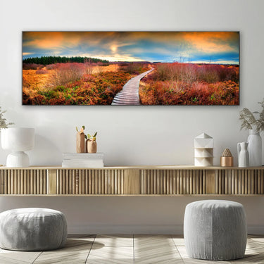 Quadro Stampa su Tela Oltre il Tramonto - CupidoDesign