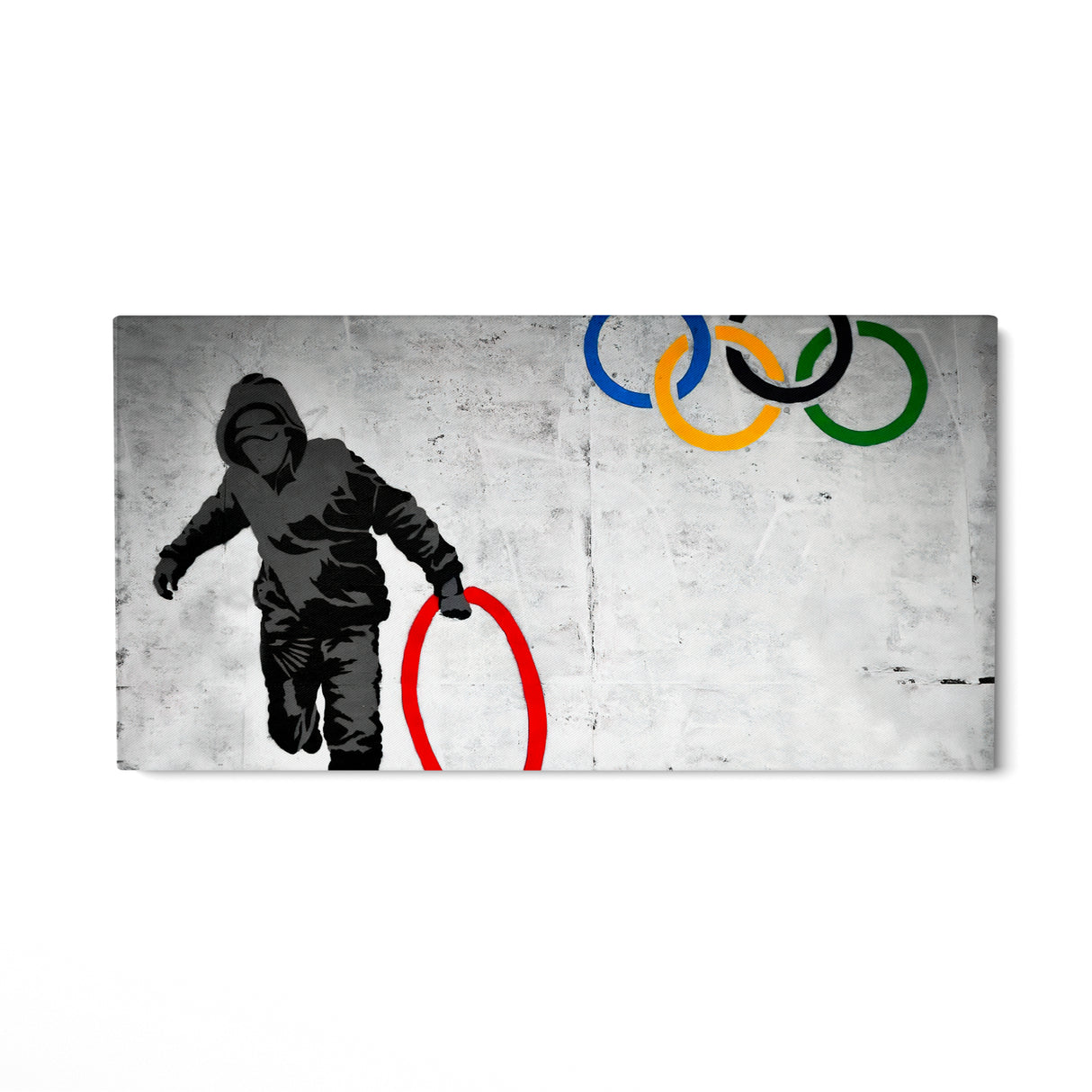 Plunderaar van de Olympische ringen, Banksy