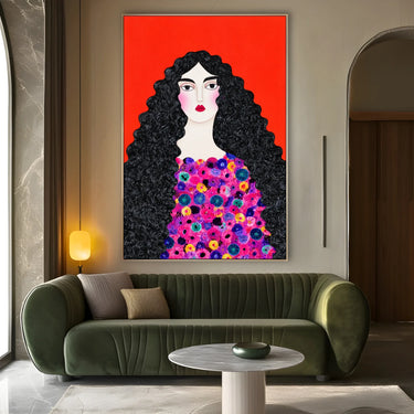 Quadro Stampa su Tela Ombra di Rubino - CupidoDesign