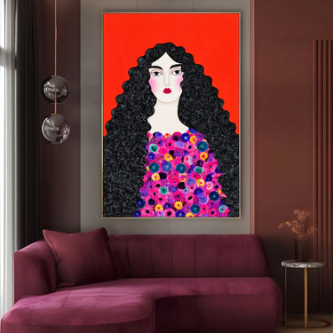 Quadro Stampa su Tela Ombra di Rubino - CupidoDesign