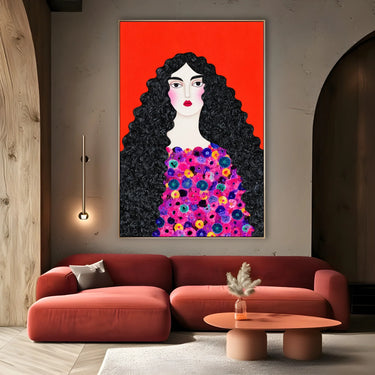 Quadro Stampa su Tela Ombra di Rubino - CupidoDesign