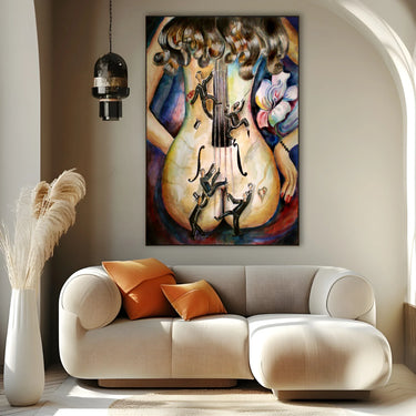 Quadro Stampa su Tela Ombre Ardenti - CupidoDesign