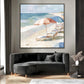 Quadro Stampa su Tela Ombrelloni d’Estate - CupidoDesign