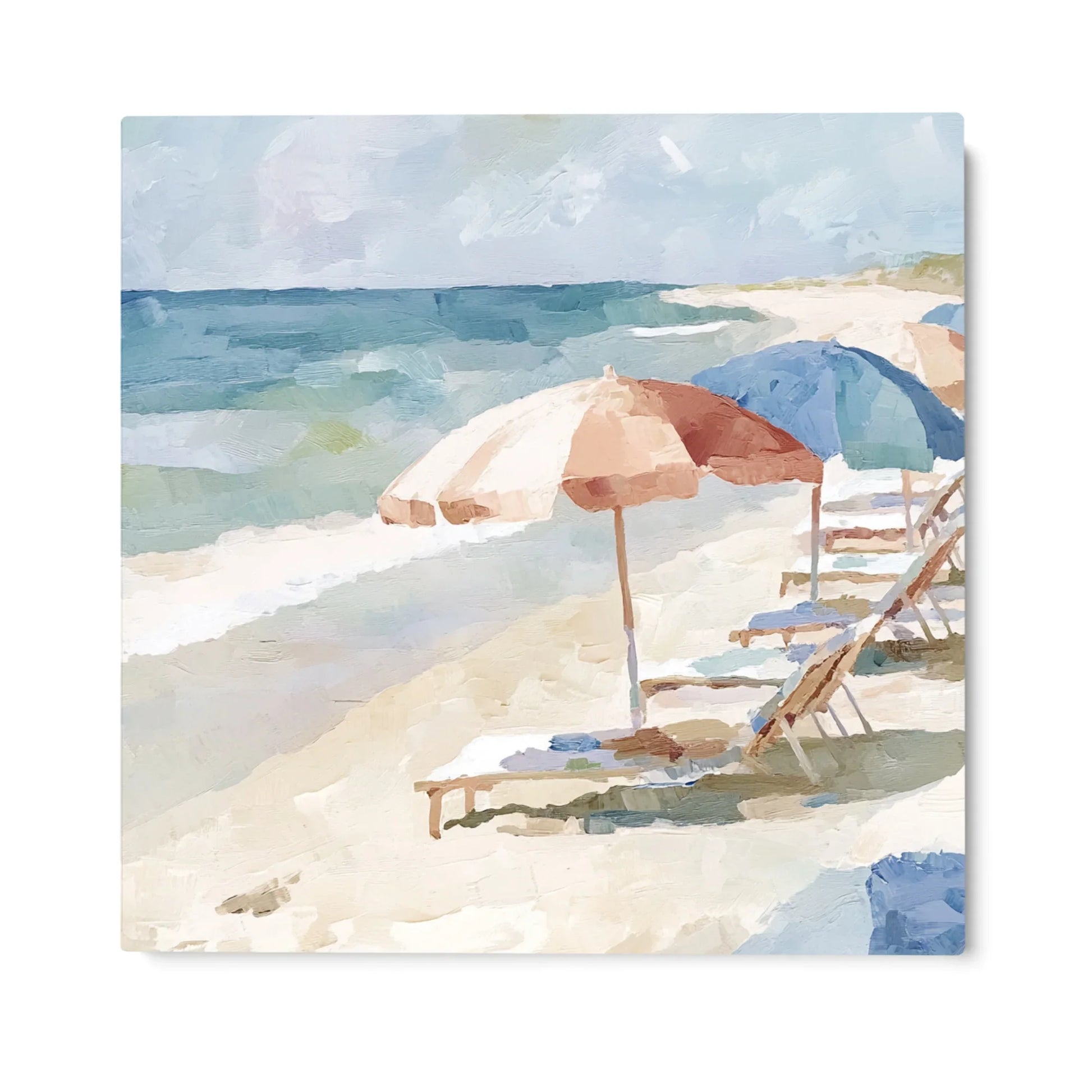 Quadro Stampa su Tela Ombrelloni d’Estate - CupidoDesign