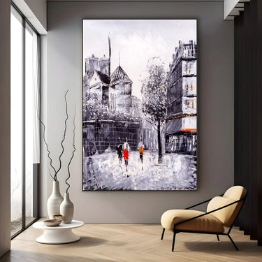 Quadro Stampa su Tela Ombre nel Viale - CupidoDesign