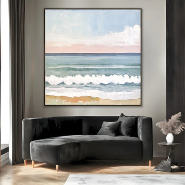Quadro Stampa su Tela Onda Rosa - CupidoDesign
