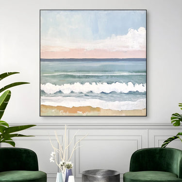 Quadro Stampa su Tela Onda Rosa - CupidoDesign