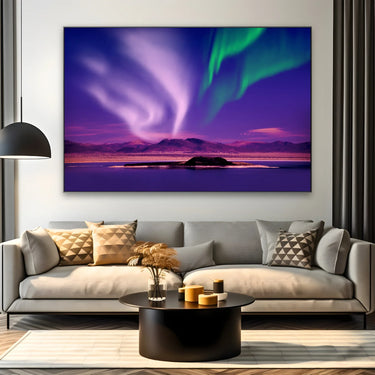 Quadro Stampa su Tela Onda del nord, Aurora Boreale - CupidoDesign