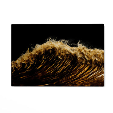 Quadro Stampa su Tela Onde Gold - CupidoDesign