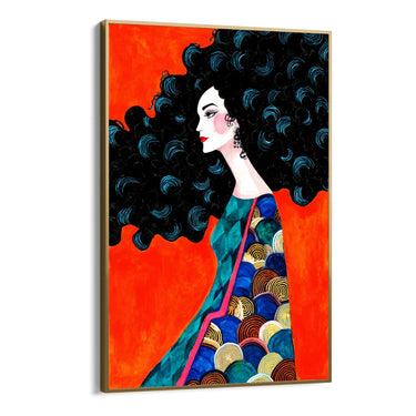 Quadro Stampa su Tela Onde Inquiete - CupidoDesign