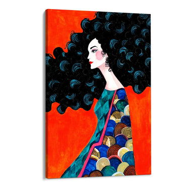 Quadro Stampa su Tela Onde Inquiete - CupidoDesign