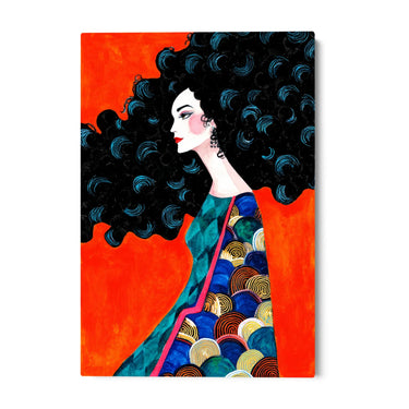 Quadro Stampa su Tela Onde Inquiete - CupidoDesign