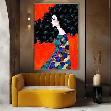 Quadro Stampa su Tela Onde Inquiete - CupidoDesign