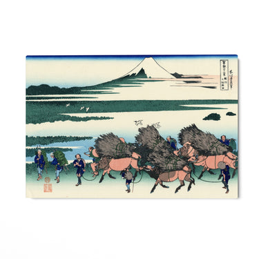 Quadro Stampa su Tela Ono Shindon nella provincia di Suruga, Katsushika Hokusai - CupidoDesign