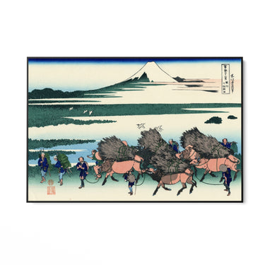 Quadro Stampa su Tela Ono Shindon nella provincia di Suruga, Katsushika Hokusai - CupidoDesign
