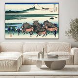 Quadro Stampa su Tela Ono Shindon nella provincia di Suruga, Katsushika Hokusai - CupidoDesign