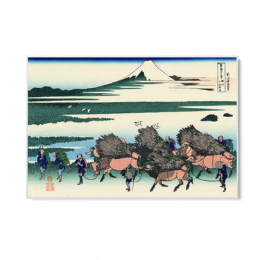 Quadro Stampa su Tela Ono Shindon nella provincia di Suruga, Katsushika Hokusai - CupidoDesign