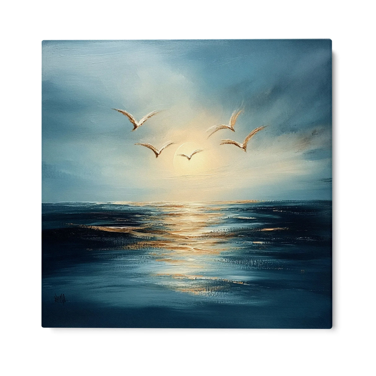 Quadro Stampa su Tela Oro Quieto - CupidoDesign