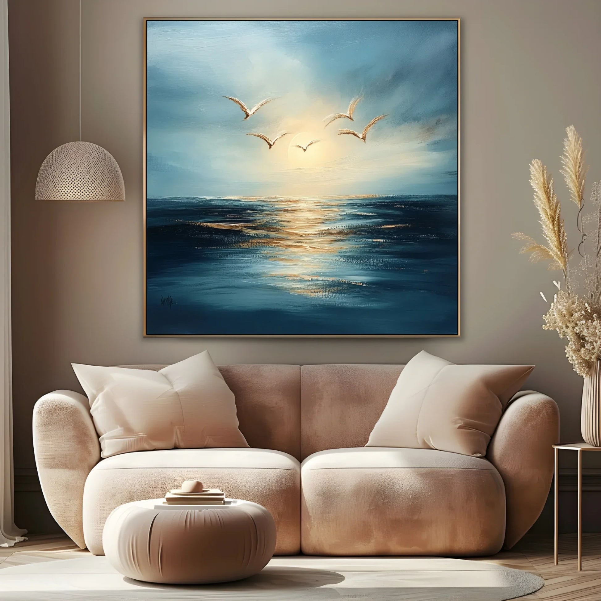 Quadro Stampa su Tela Oro Quieto - CupidoDesign