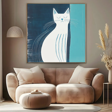 Quadro Stampa su Tela Pace Felina - CupidoDesign