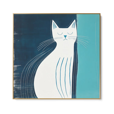 Quadro Stampa su Tela Pace Felina - CupidoDesign