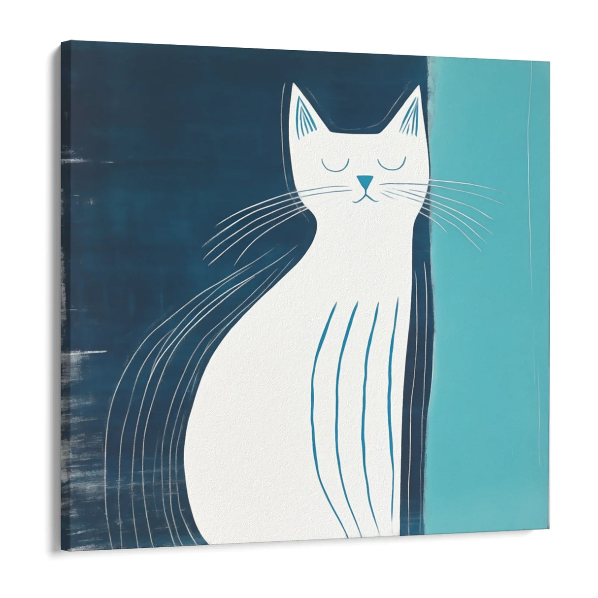 Quadro Stampa su Tela Pace Felina - CupidoDesign