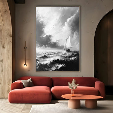 Quadro Stampa su Tela Mare in Burrasca - CupidoDesign