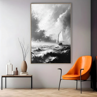 Quadro Stampa su Tela Mare in Burrasca - CupidoDesign