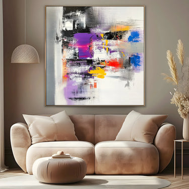 Quadro Stampa su Tela Pace Vibrante - CupidoDesign